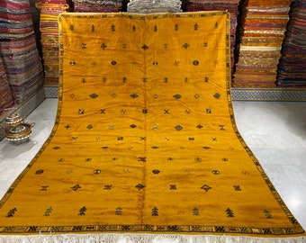 Large Area Rug, Old Taznakht Carpet, Moroccan Berber Rug, Free shipping, ( 288x391 cm )