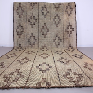 Vintage tuareg mat - Tuareg rug - Tuareg mat - African Tuareg rug - Handmade tuareg mat - Rare tuareg rug - Old tuareg mat - Old home decor