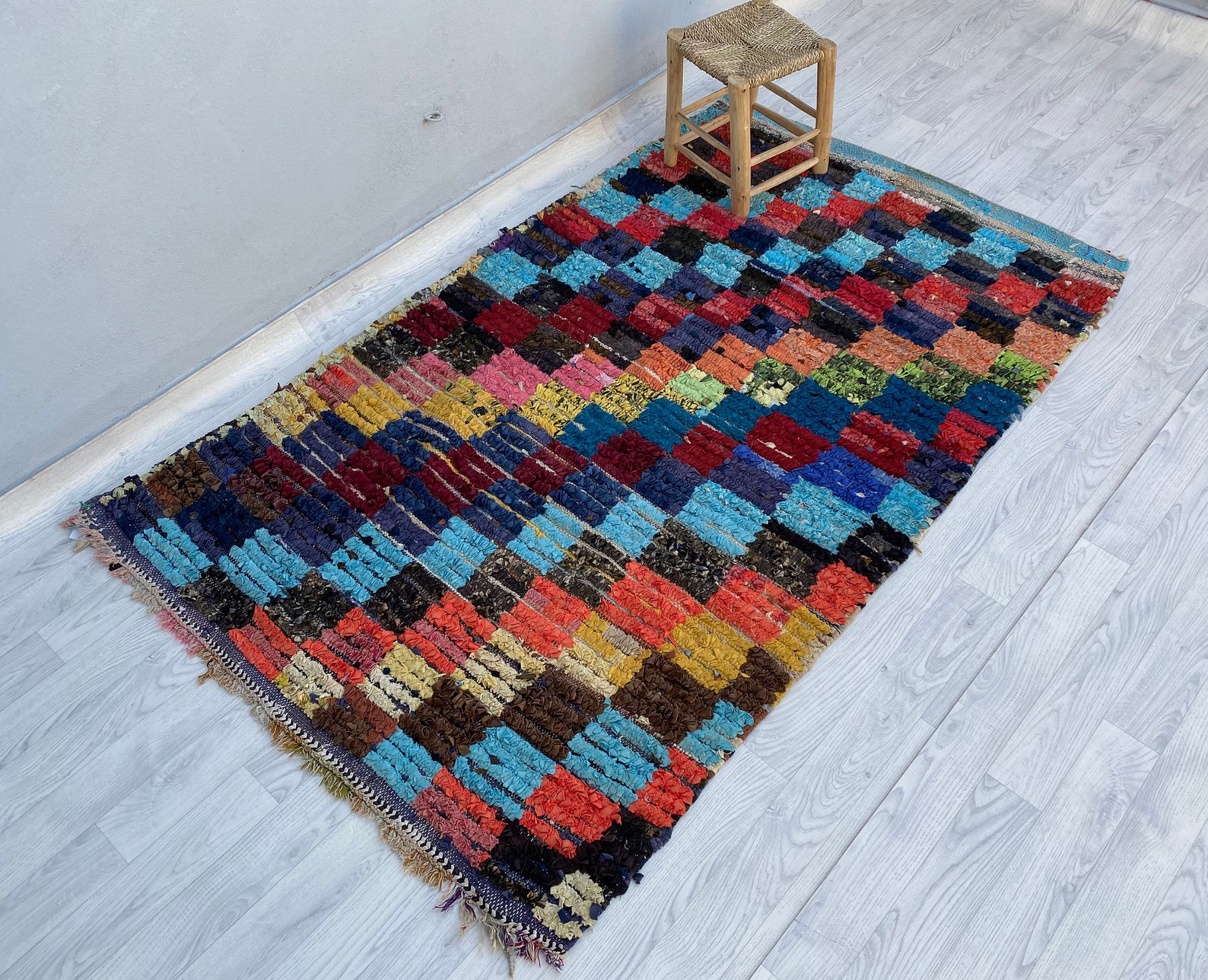 Multi Color Berber Rug Old Moroccan Carpets Vintage Berber Etsy