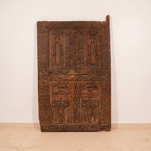 Vintage Traditional wooden Door, Handmade Berber Door, Unique door, 39.4 Inch x 63 Inch x 3.9 Inch, Free Shipping