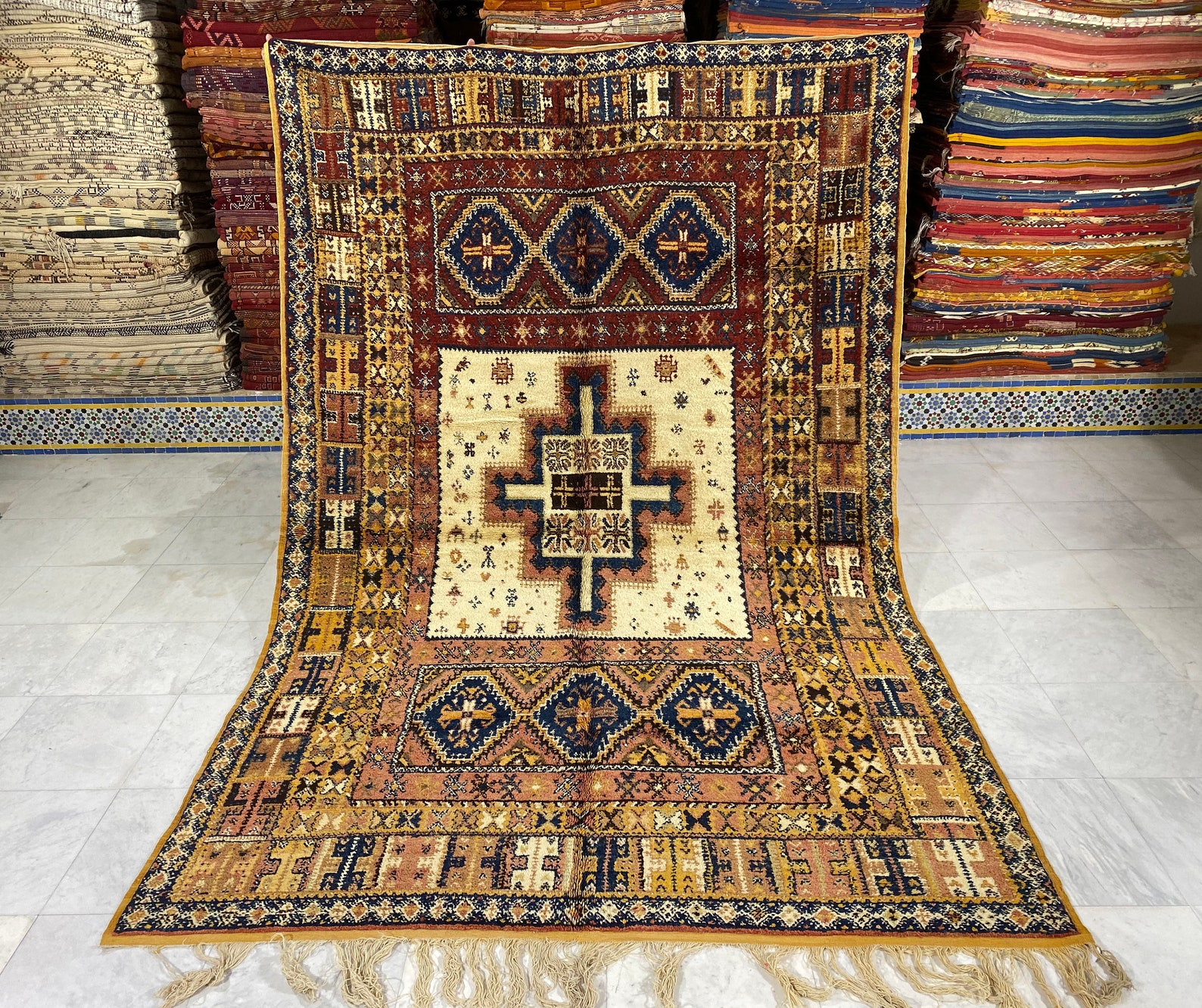 Fantastic Berber Rug, Multi Color, Soft Moroccan Carpet, Home Decor ...