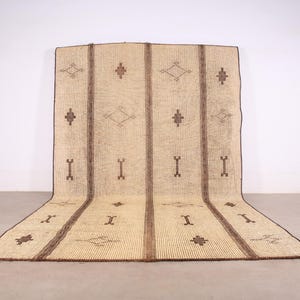 ヴィンテージトゥアレグラグ、ベルベルトゥアレグマット、285x469CM、手織りマット、北アフリカラグ、モーリタニアトゥアレグマット、送料無料