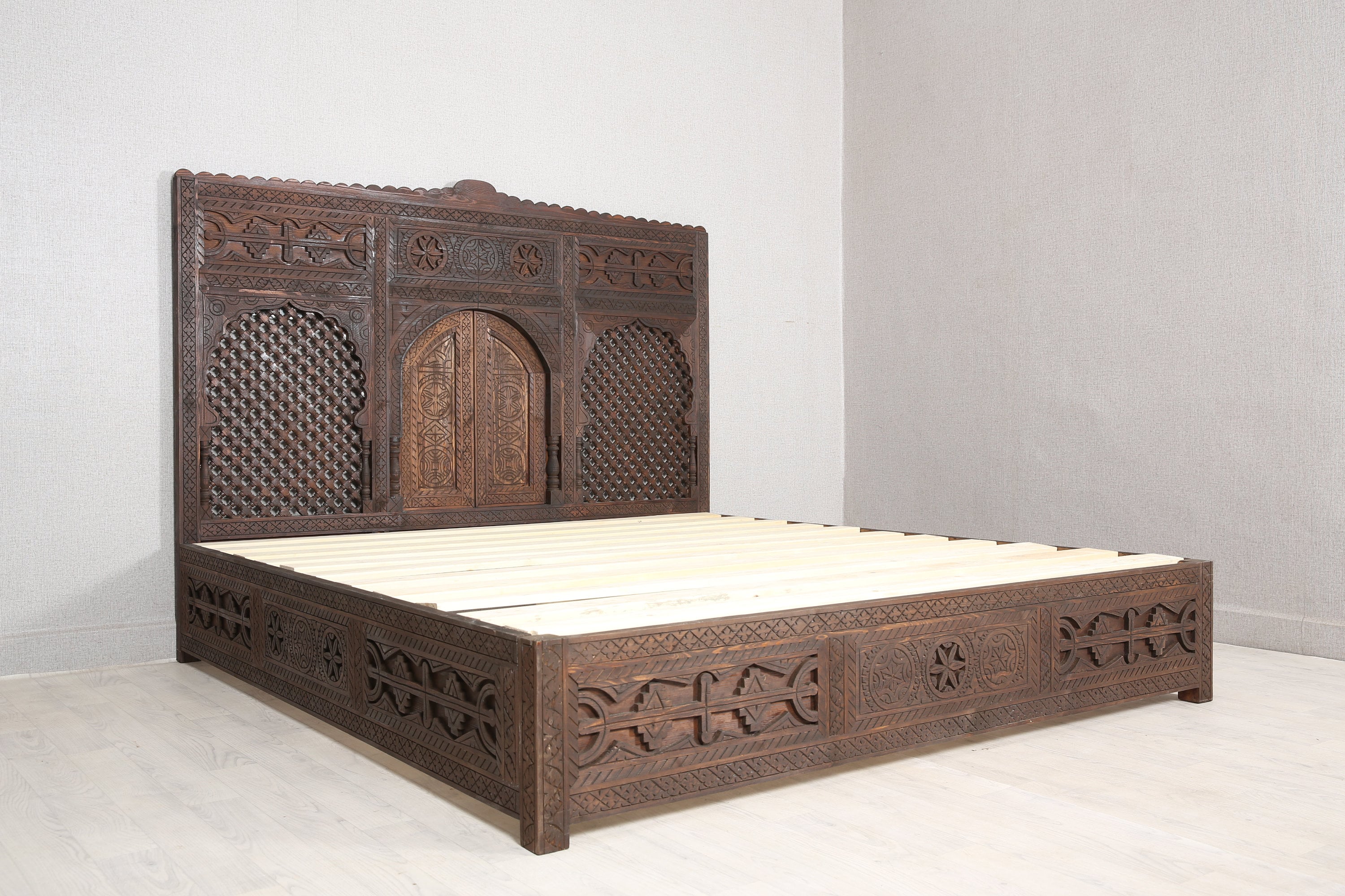 Moroccan style bed on sale frame