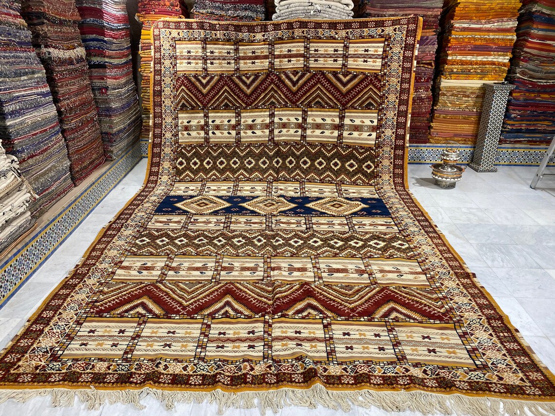 Large Berber Rug Fantastic Glaoui Carpet Moroccan Berber Etsy UK