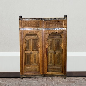 Vintage Moroccan Door, Handmade Berber Door, Home Door, traditional Door, Two panels Door, Free Shipping,