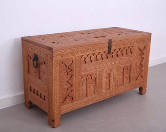 Baúl marroquí, armario de madera, armario de dormitorio, decoración del hogar, envío gratuito.