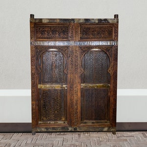 Moroccan Berber Door, Vintage Traditional wooden Door, Handmade Berber Door, Unique door, 64.6 Inch x 83.5 Inch x 2.8 Inch Free Shipping