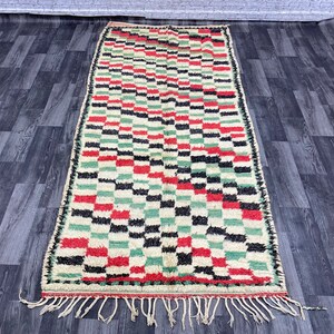 Vintage Azilal Rug, Berber rug, Moroccan Carpets, Area Rug, Bohemian Rug, 120x260 cm, Free Shipping Rug,