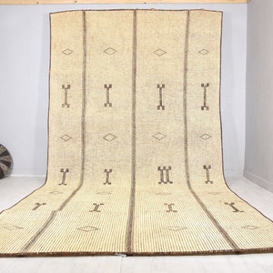 Vintage Handmade Tuareg Mat, African Rugs, Big Area Rug, Home Carpets, 247 x 479 Cm, Free Shipping