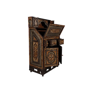 Unique and Old Moroccan Cabinet, Handmade Berber Chest, 140 cm ( H ) X 80 cm ( W ) X 48 cm ( D ), Free Shipping