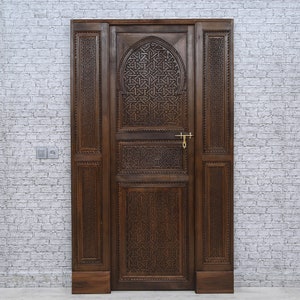 Authentic Moroccan Door, Handmade Berber Door, Wooden Door, Hand Craved Custom Door, Interior Door, Free shipping