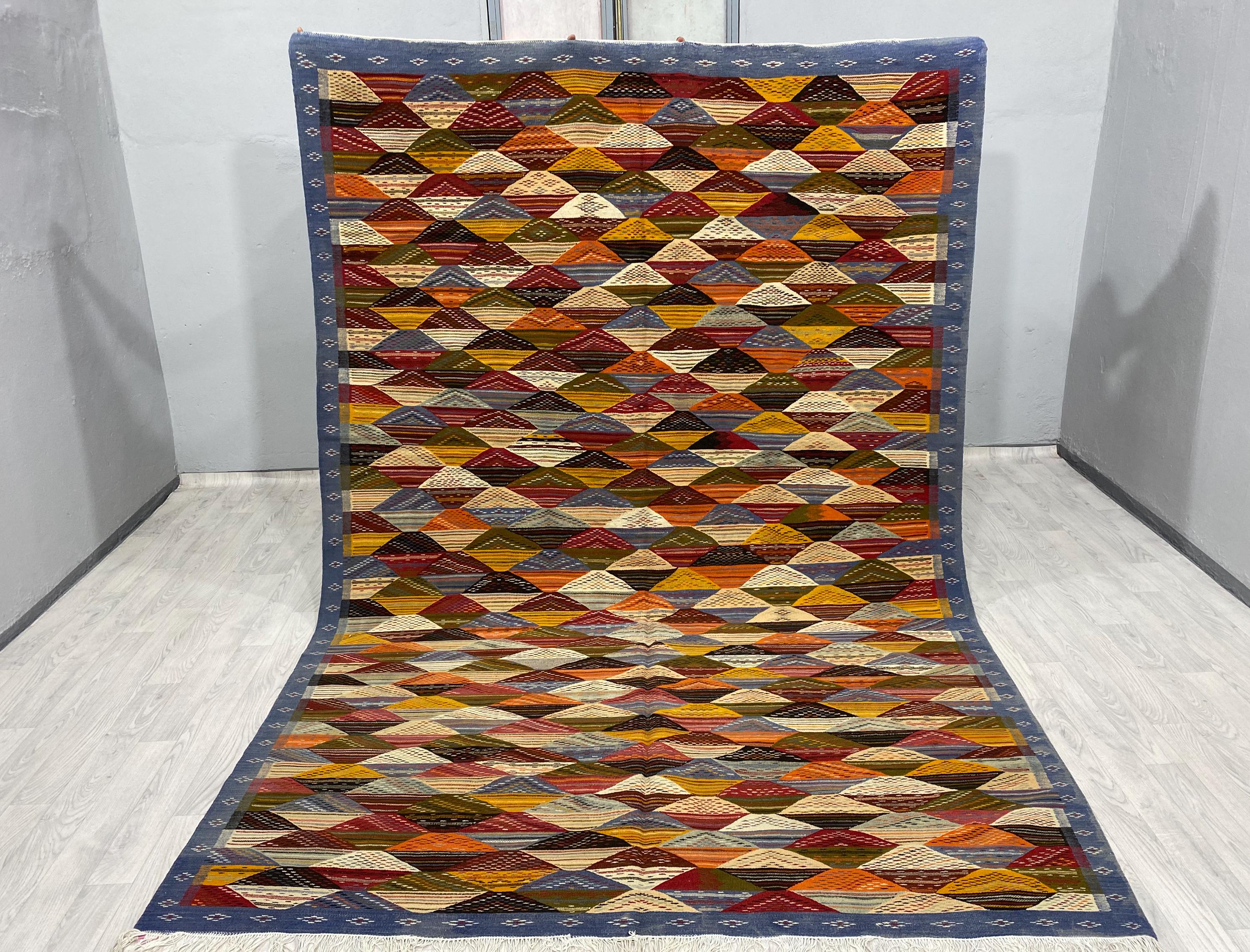 【新品/一点物】モロッコのベルベルラグ 108×53　No. 1 TheBerberTouch - Etsy 日本