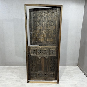 Dutch Door, Morocco Door, Custom Made, Beautiful Brown Door, Handmade Berber Door, Free Shipping