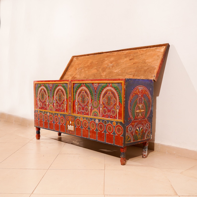 Lovely Moroccan cabinet, Vintage Berber cabinet, Woden Boxe, Home Furniture, Moroccan Berber Chest, Free Shipping, image 3
