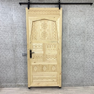 Fabulous Sliding barnwood Door,Handmade Berber Door, Custom Door, Wall Decoration, Custom Barn Door, Moroccan Door, Free Shipping
