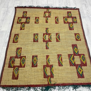 Wonderful Tuareg Mat, Old Tuareg Mat, Home and Living ( 107 x 123 CM ) FREE SHIPPING