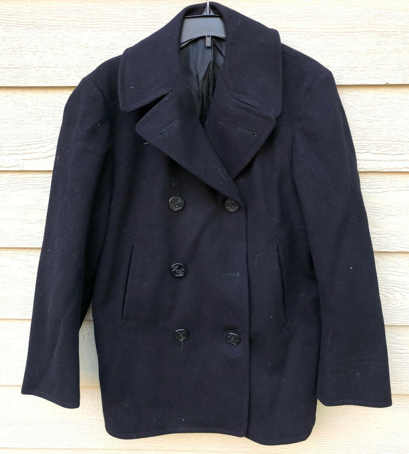 Vintage 1961 US Navy USN Overcoat Man's Enlisted Wool | Etsy