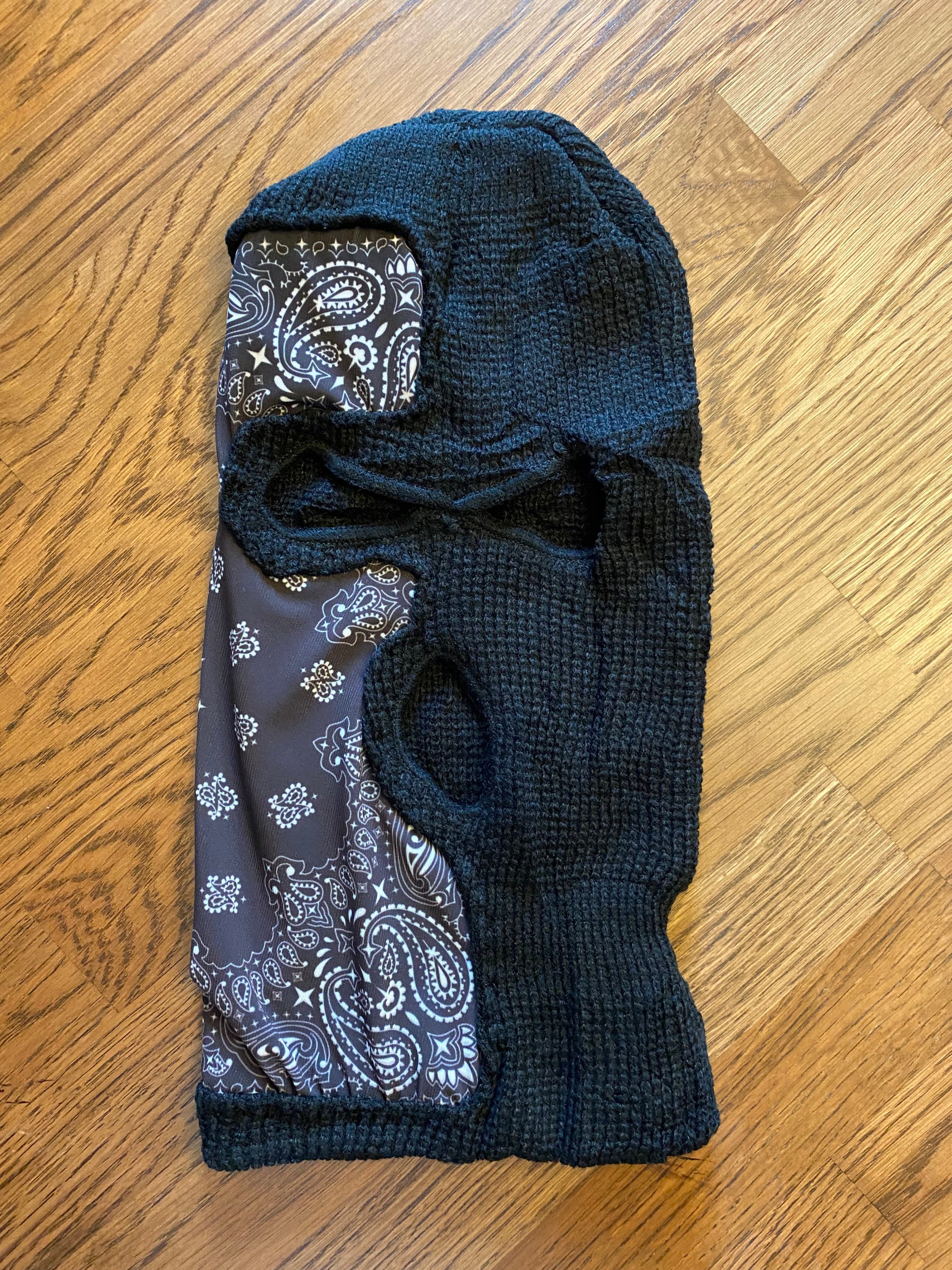 Black 2 face ski mask Etsy