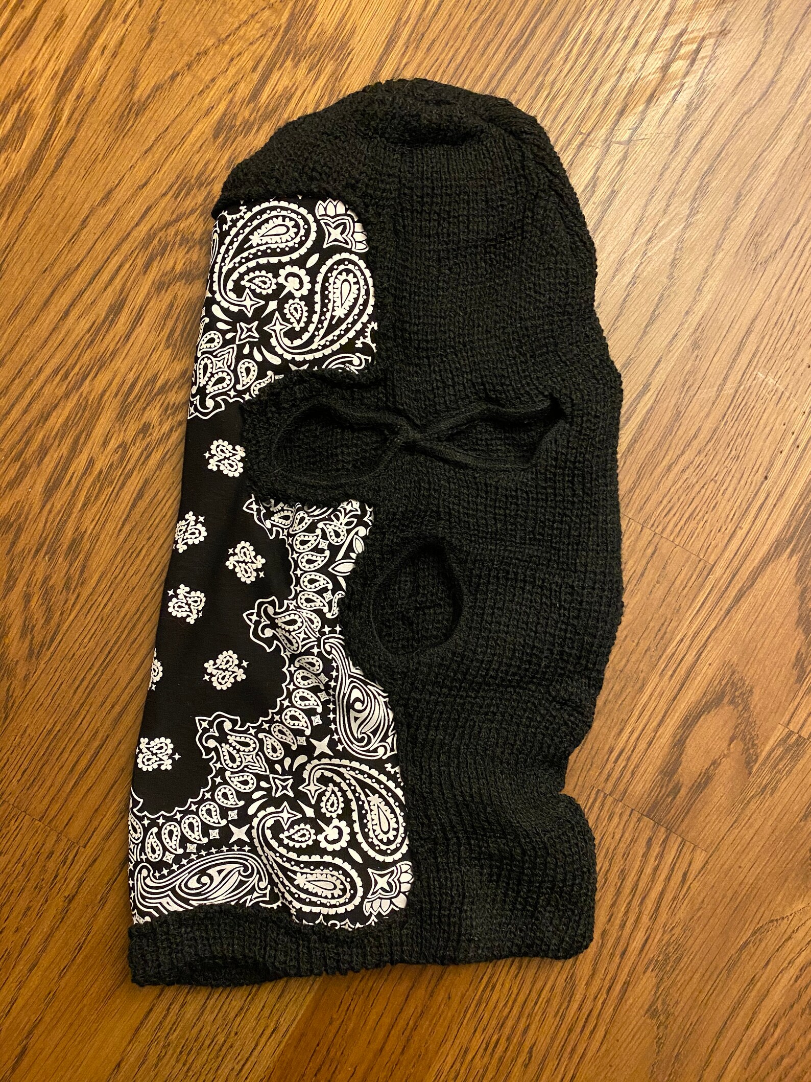 Black 2 face ski mask Etsy
