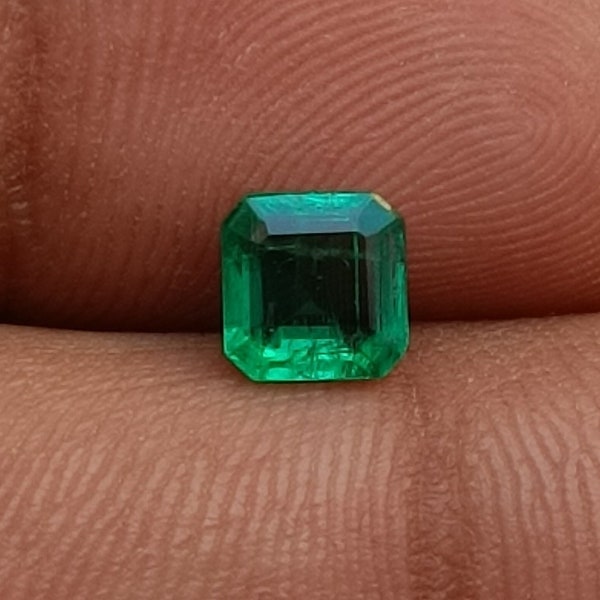 Natural Emerald Asscher Cut, Emerald Asscher Cut, Emerald Cut Emerald, Emerald Square Octagon, Faceted Emerald, Asscher Cut, Natural Emerald