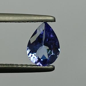 Natural Tanzanite Pear, 0.86CT, Blue Tanzanite Pear Cut, Faceted Tanzanite Pear, Tanzanite Pear For Ring, Tanzanite Pear Cut, Tanzanite Pear