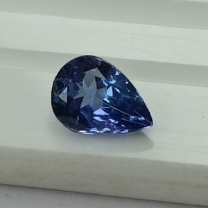 Natural Tanzanite Pear,1.13CT,Blue Tanzanite Pear Cut,Faceted Tanzanite Pear,Tanzanite Pear For Ring,Tanzanite Pear,Loose Tanzanite Pear.