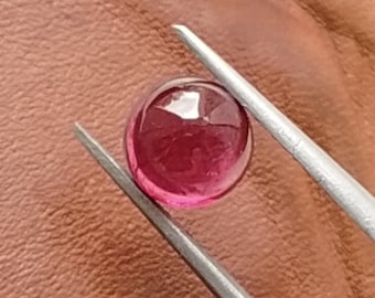 Natuurlijke roze toermalijn ronde cabochon 1.90CT, losse roze toermalijn ronde cabochon, roze toermalijn ronde cabochon, toermalijn cabochon.