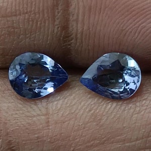Natural Tanzanite Pear Pair, Tanzanite Pear Pair, Blue Tanzanite Pear Pair, Tanzanite Pair, Tanzanite Pear, Loose Tanzanite Pear Pair,1.76CT