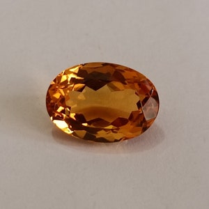 Citrino oval natural, corte oval de citrino 6,15CT, citrino oval, citrino oval dourado, citrino oval solto, corte oval de citrino, corte oval de alta qualidade