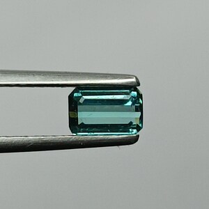 Natural Bluish Tourmaline Emerald Cut