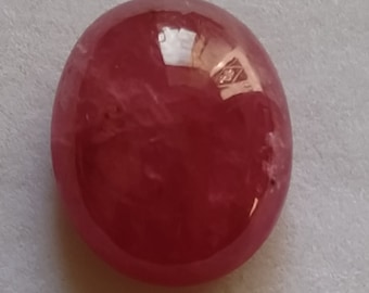Cabujón de rubí natural, cabujón de rubí ovalado, rubí rojo, rubí auténtico ovalado, cabujón de rubí ovalado, piedra suelta de rubí ovalada, regalo para ella, 28 quilates