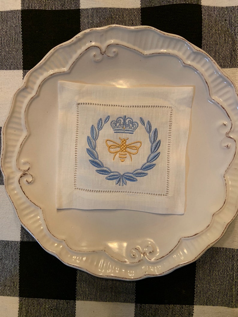 ButterbeanGifts Linen Cocktail Napkin