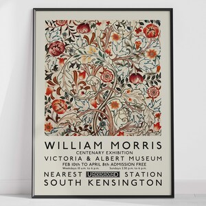 William Morris Poster Set Vintage Art Home/wall Decor Wall - Etsy