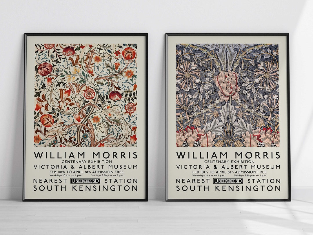 William Morris Poster Set Vintage Art Home/wall Decor Wall - Etsy UK