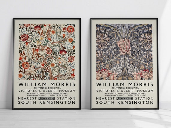 William Morris Poster Set Vintage Art Home/wall Decor Wall - Etsy