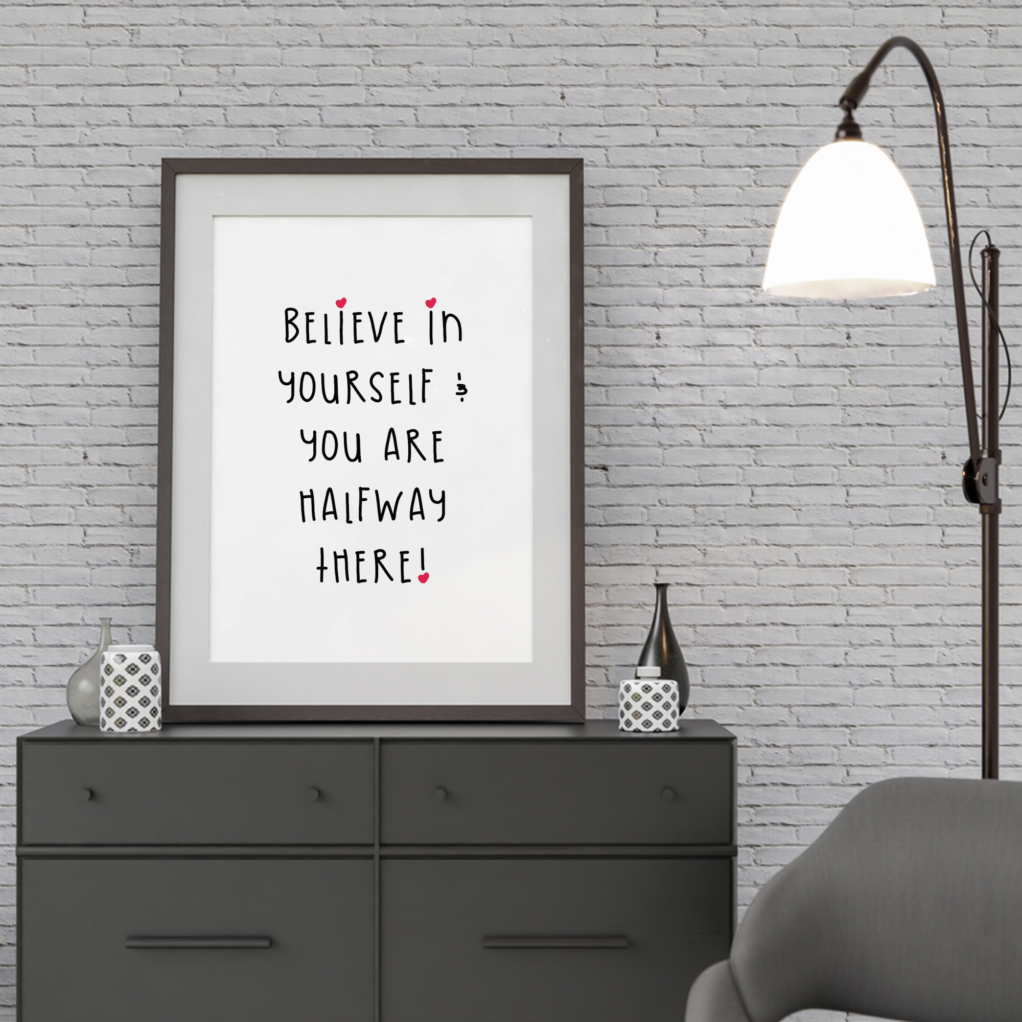 Believe In Yourself... Wall Art/Print Quote Poster Etsy