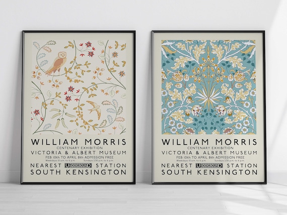 William Morris Poster Set Vintage Art Home/wall Decor Wall - Etsy UK