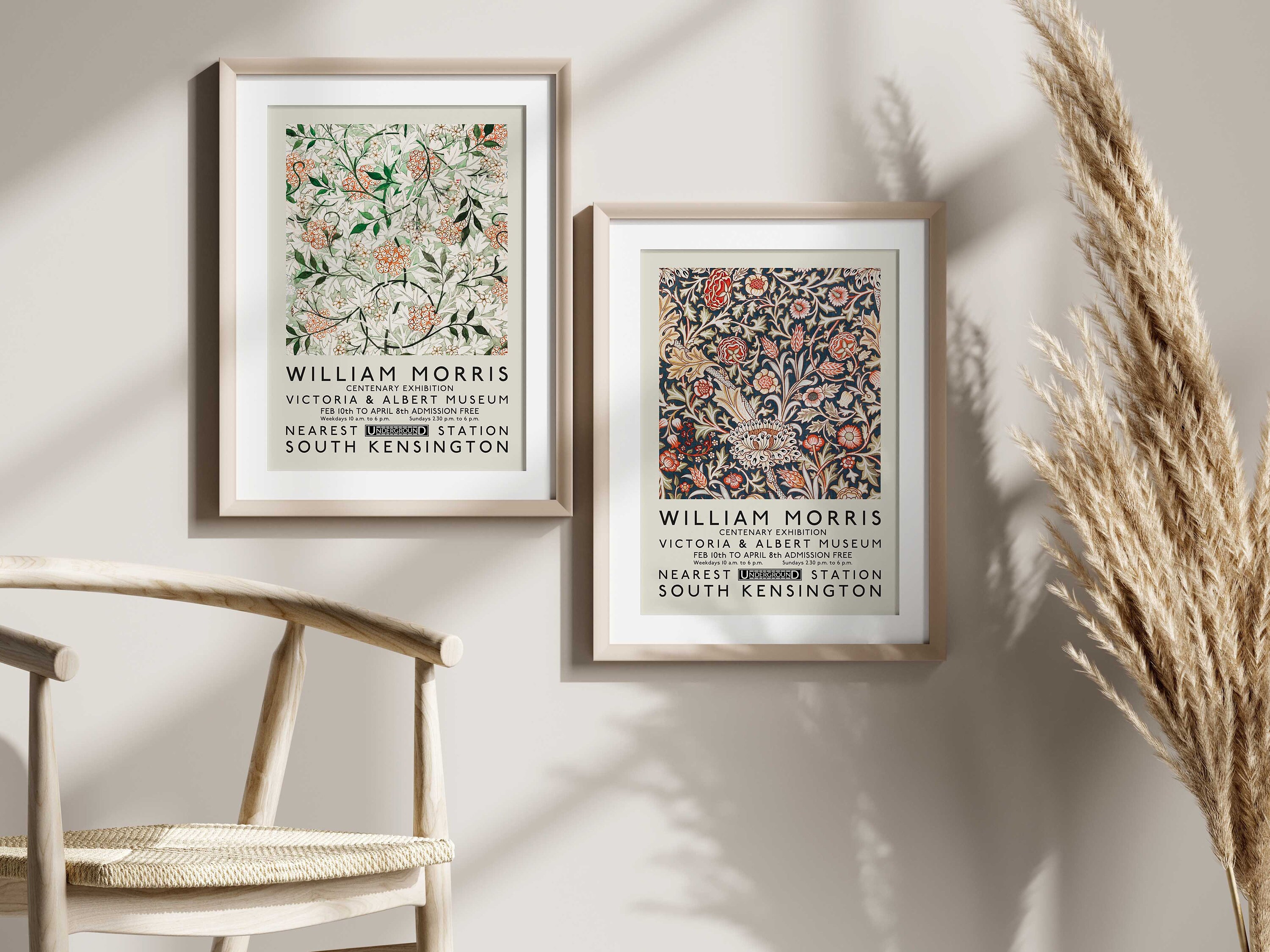 William Morris Poster Set, Vintage Art, Home/wall Decor, Wall Hanging ...