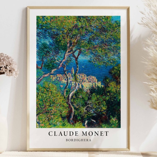 Claude Monet Poster Print v11, Vintage Art, Home/Wall Decor, Wall Hanging, Claude Monet Exhibition Poster, Museum Print, Farmhouse, Boho