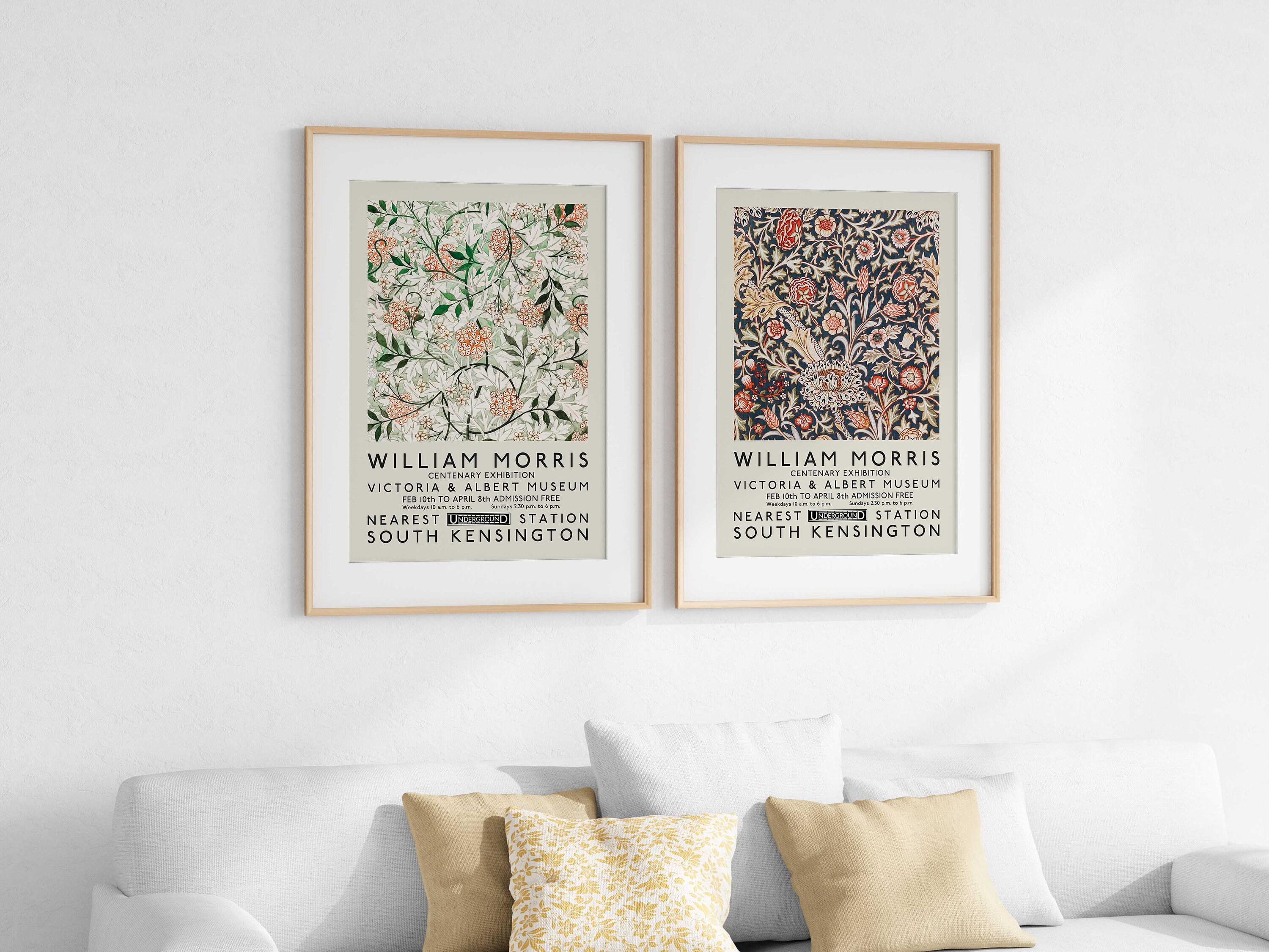 William Morris Poster Set, Vintage Art, Home/wall Decor, Wall Hanging ...