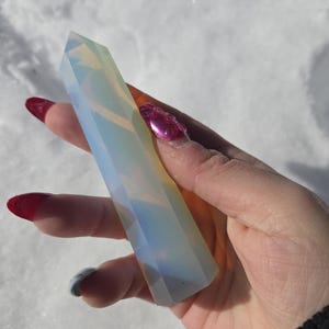 Opalite Tower | Opalite Crystal Point | Calm, Emotional Balance & Spiritual Connection Column Point-Crystal Obelisk