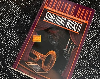 Something Wicked by Carolyn G. Hart Vintage 80s Horror Paperback Book