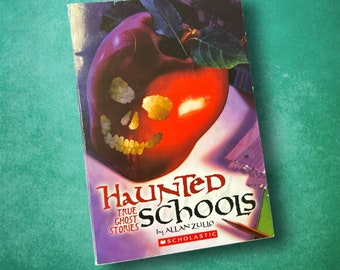 Escuelas encantadas de Allan Zullo Vintage Spooky 90s Kids Scholastic Libro de bolsillo