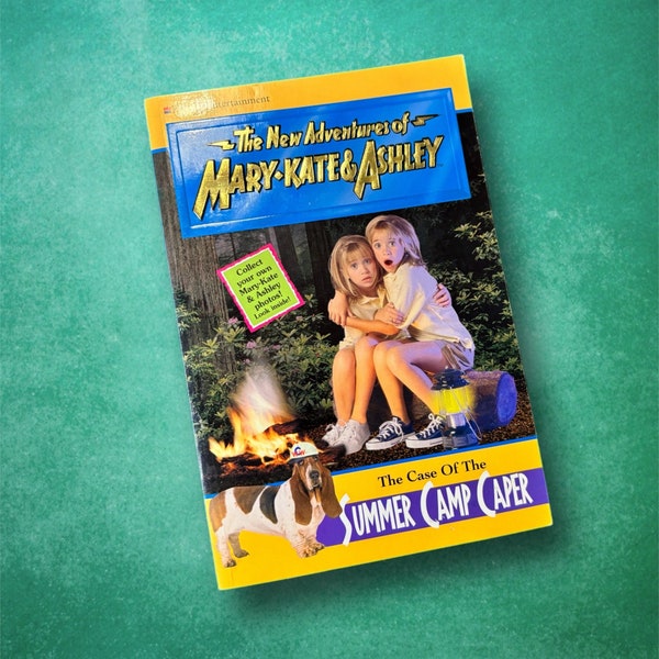 The New Adventures of Mary-Kate and Ashley: The Case Of The Summer Camp Caper Vintage 90s Kids Paperback Book