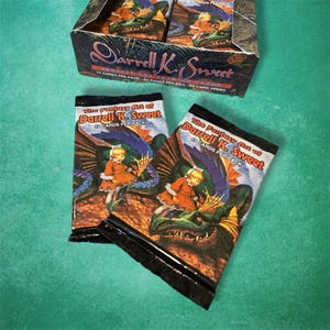 Lot de 2 cartes à collectionner vintage Darrell K Sweet Fantasy Art, nostalgie des années 90, cadeau nostalgique