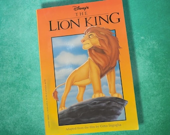 Vintage anni &#39;90 Disney Il Re Leone libro tascabile romanzo del film