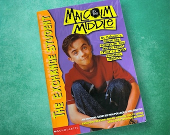 Malcolm In The Middle Book #4 The Exchange Student Vintage 00s Nostalgic Kids Paperback Book Based On The Hit TV Series!