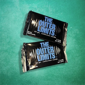 Lot de 2 cartes à collectionner The Outer Limits vintage des années 90, séries télé nostalgiques, science-fiction, cadeaux sympas