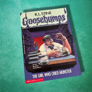Goosebumps #8 The Girl Who Cried Monster door R. L. Stine Vintage jaren 90 nostalgie, scholastische horrorthriller paperback