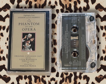 El Fantasma de la Ópera - Reparto original canadiense - Cinta de casete vintage de los 90